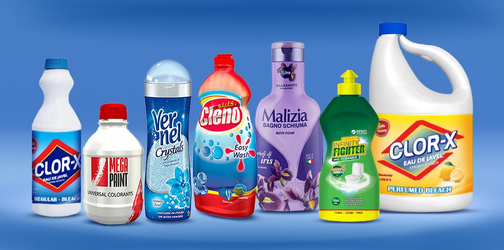 Home and personal care packaging for shampoo and liquid soap